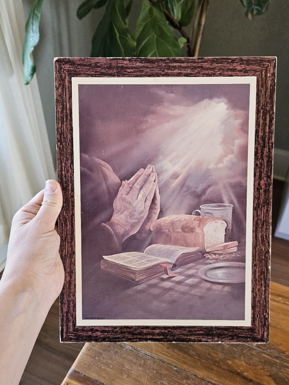 Vintage Print Praying Hands picture